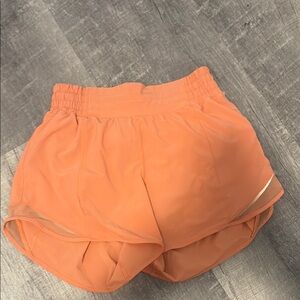 Lululemon Hotty Hot 4” Women's Orange Athletic Shorts
